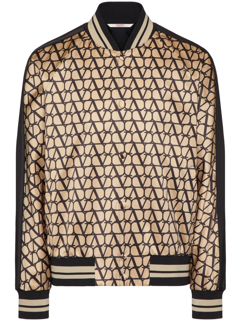 Toile Iconographe-pattern satin jacket - Neutrals