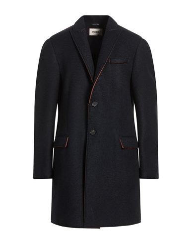 Man Coat Midnight blue Size 46 Viscose, Acrylic, Polyester, Virgin Wool, Elastane