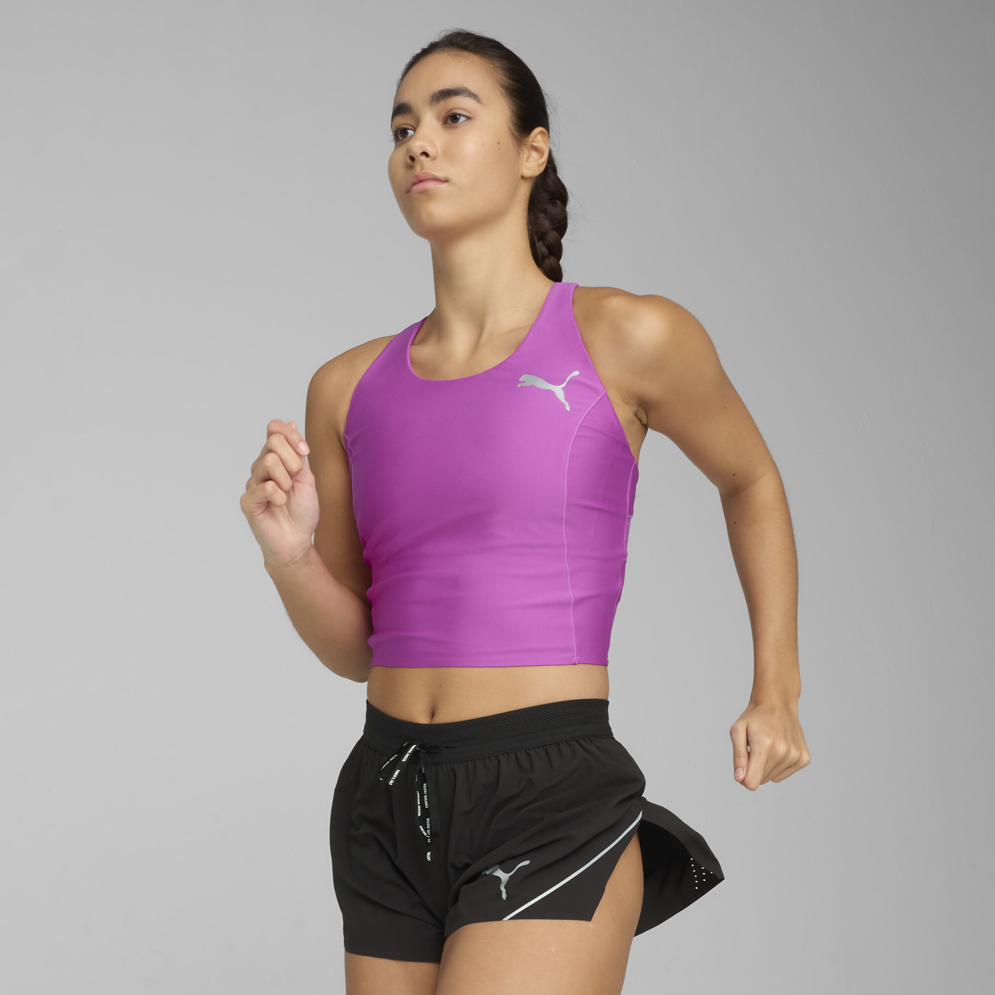 PUMA RACEDAY ULTRAFORM Women's Crop Top in Purple