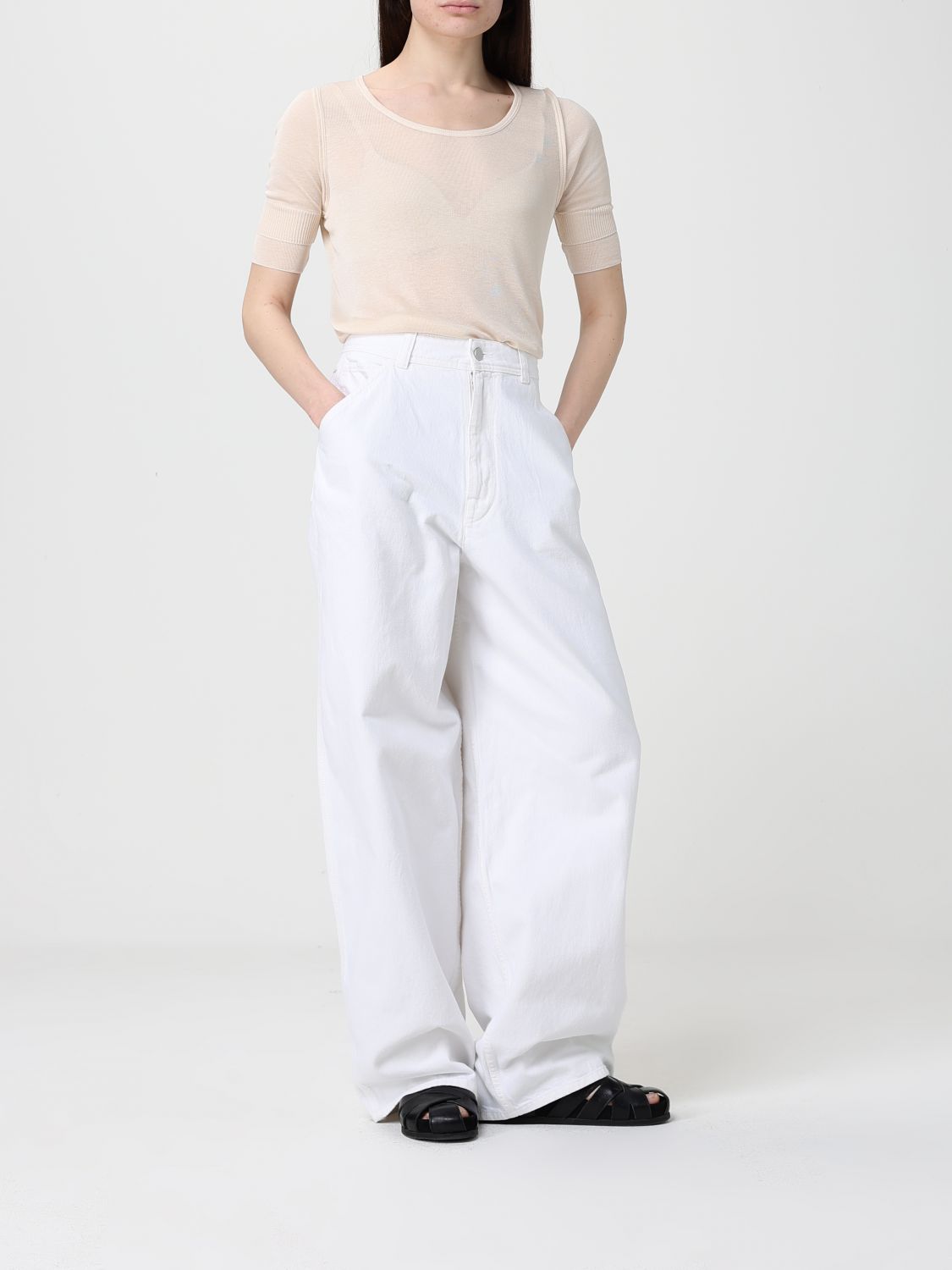 Pants Woman color Milk