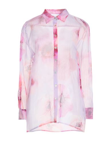 Woman Shirt Pink Size S Silk
