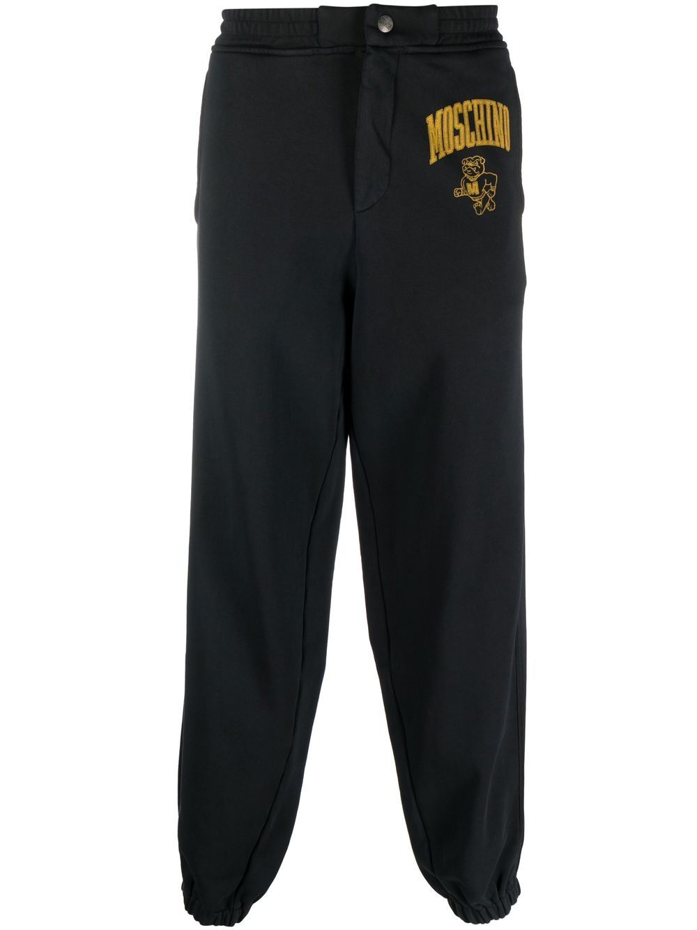 Logo-print cotton sweatpants - Black