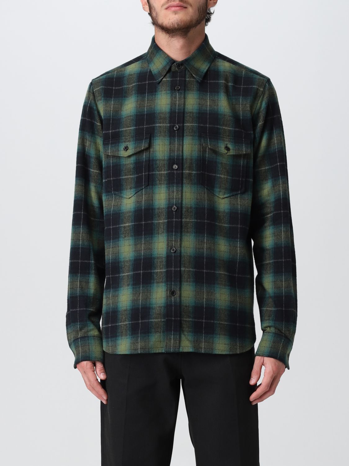 Shirt Men color Green