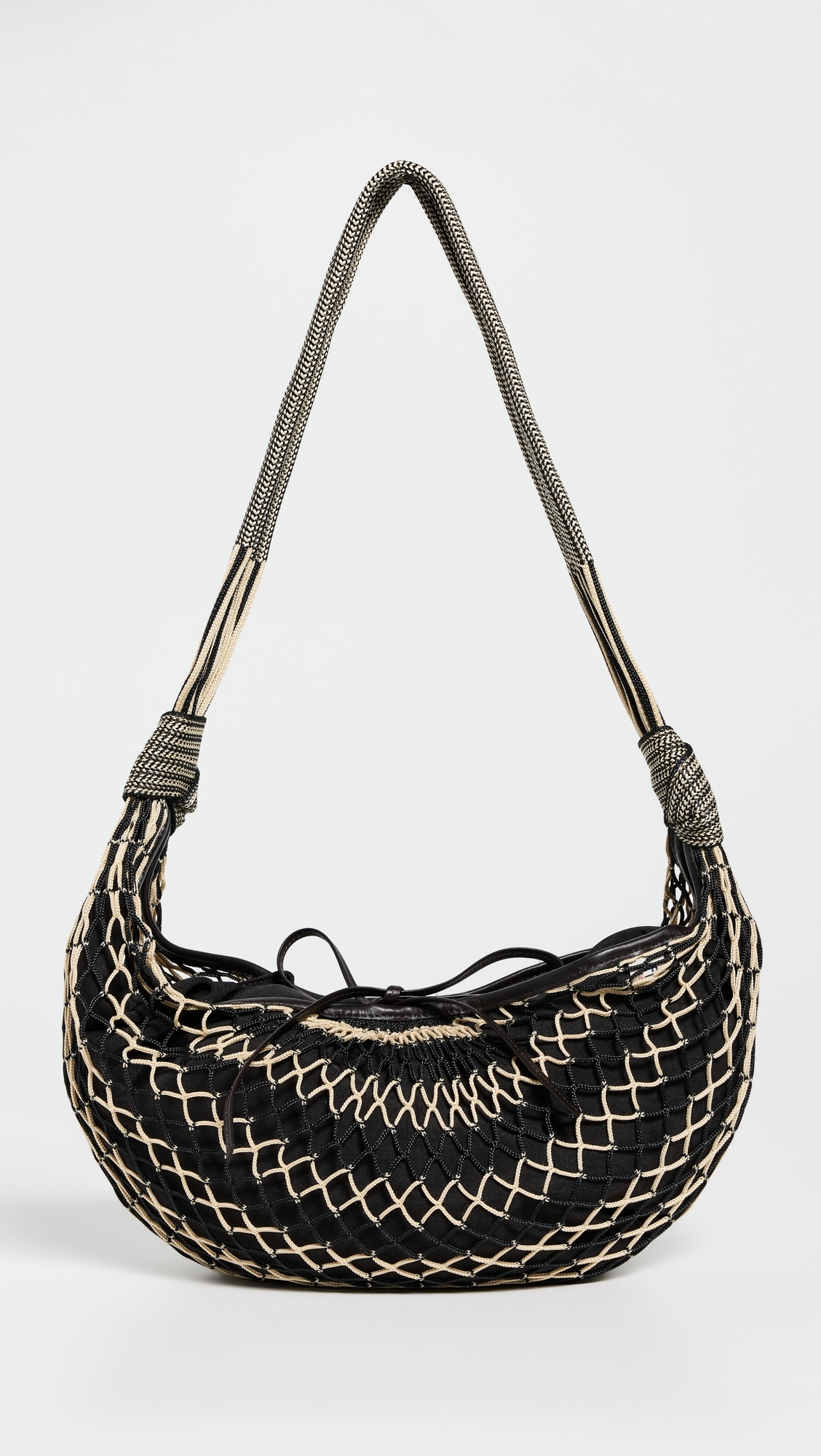 X Filt Croissant Bag Chevron Light Beige/Black One Size