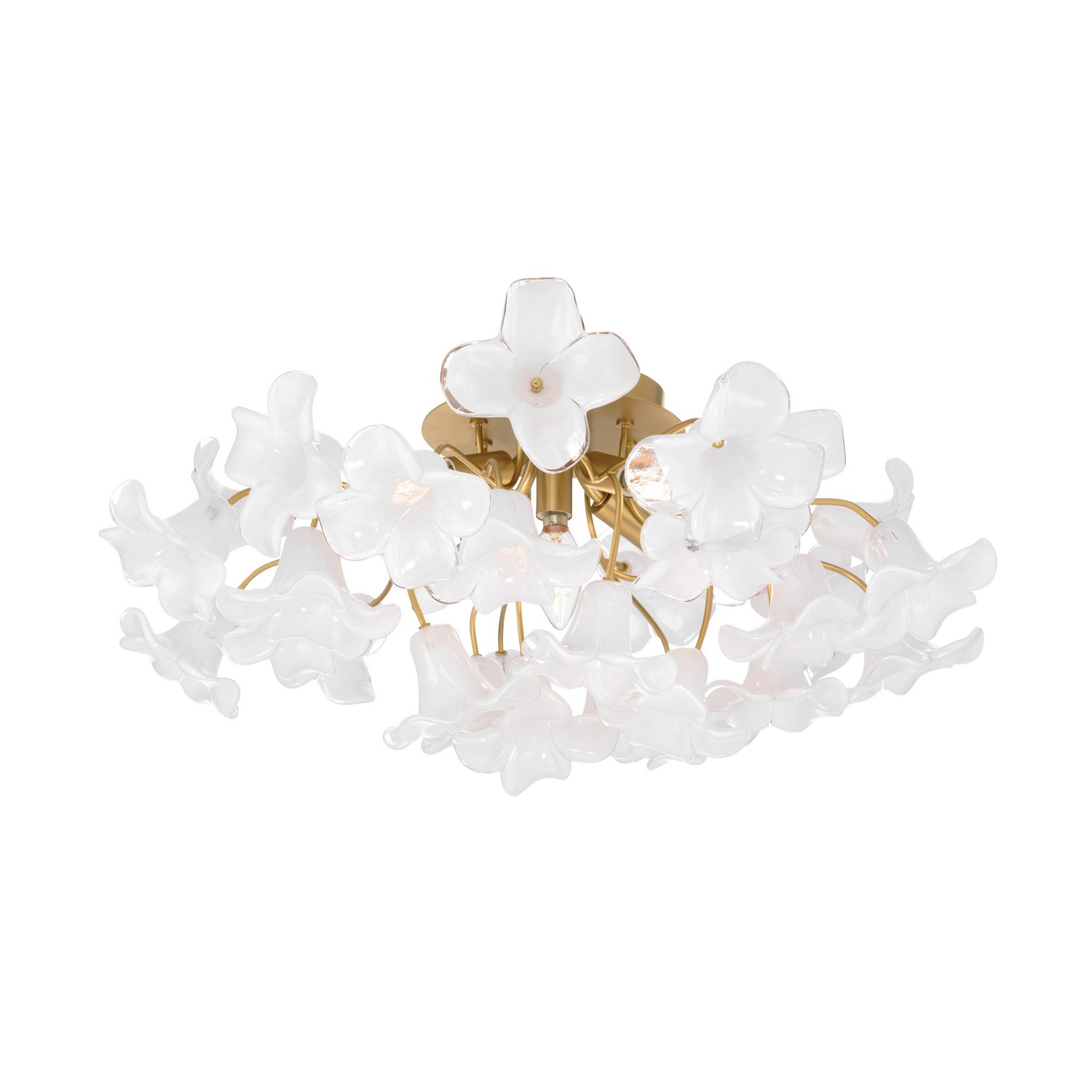 Legacy Brass Semi-Flush Mount from the Bloome Collection