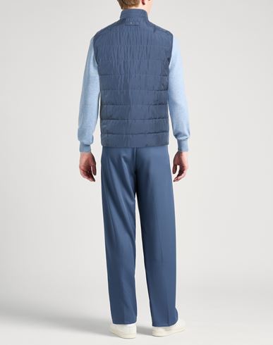 Man Vest Slate blue Size XXL Silk, Polyurethane