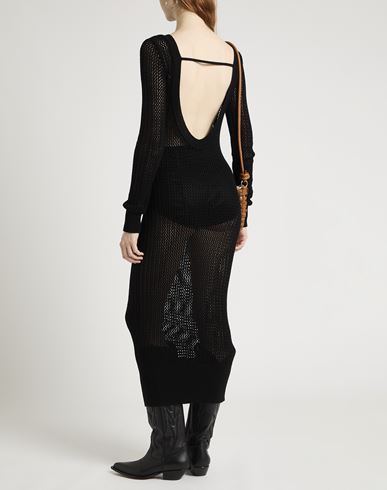 Patrizia Pepe Woman Maxi dress Black Size 0 Viscose, Polyamide
