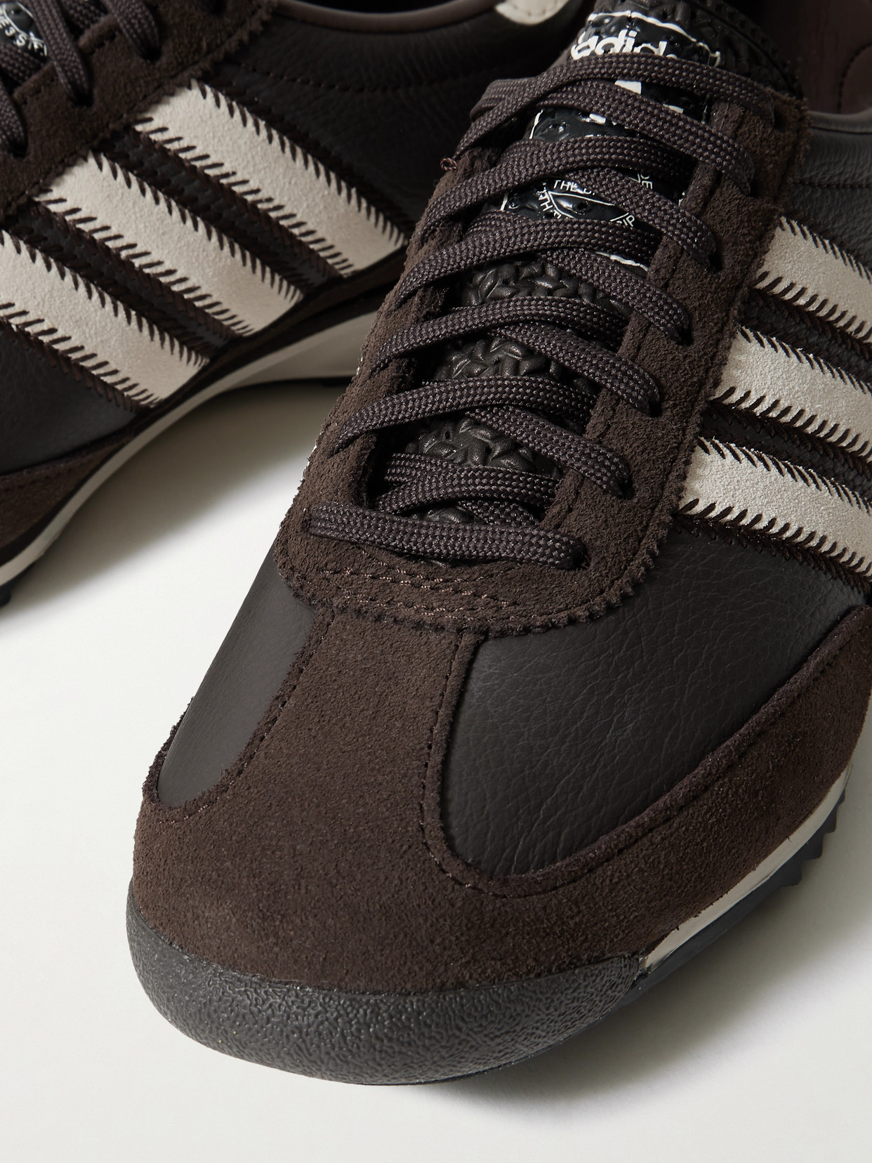 Sl 72 Og Suede And Leather Sneakers - Brown