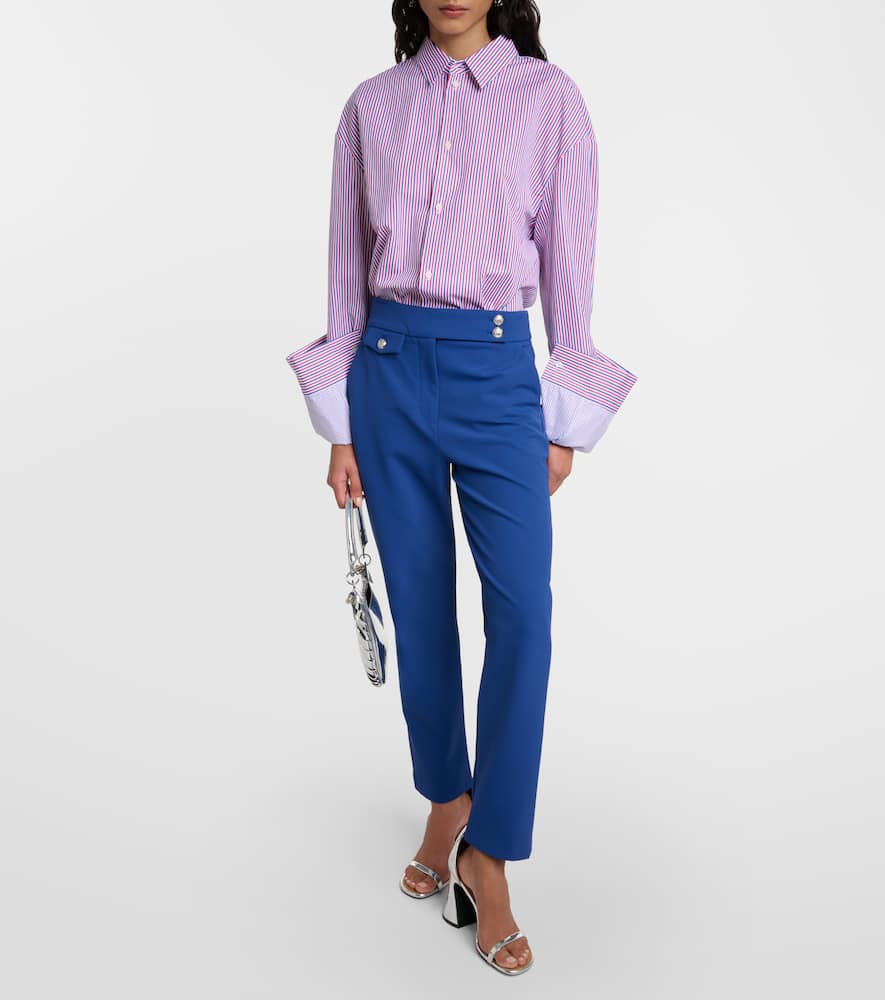 Renzo high-rise cropped slim pants