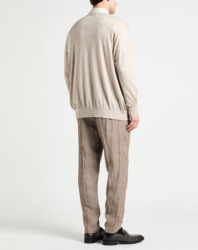Man Sweater Beige Size M Cashmere, Silk