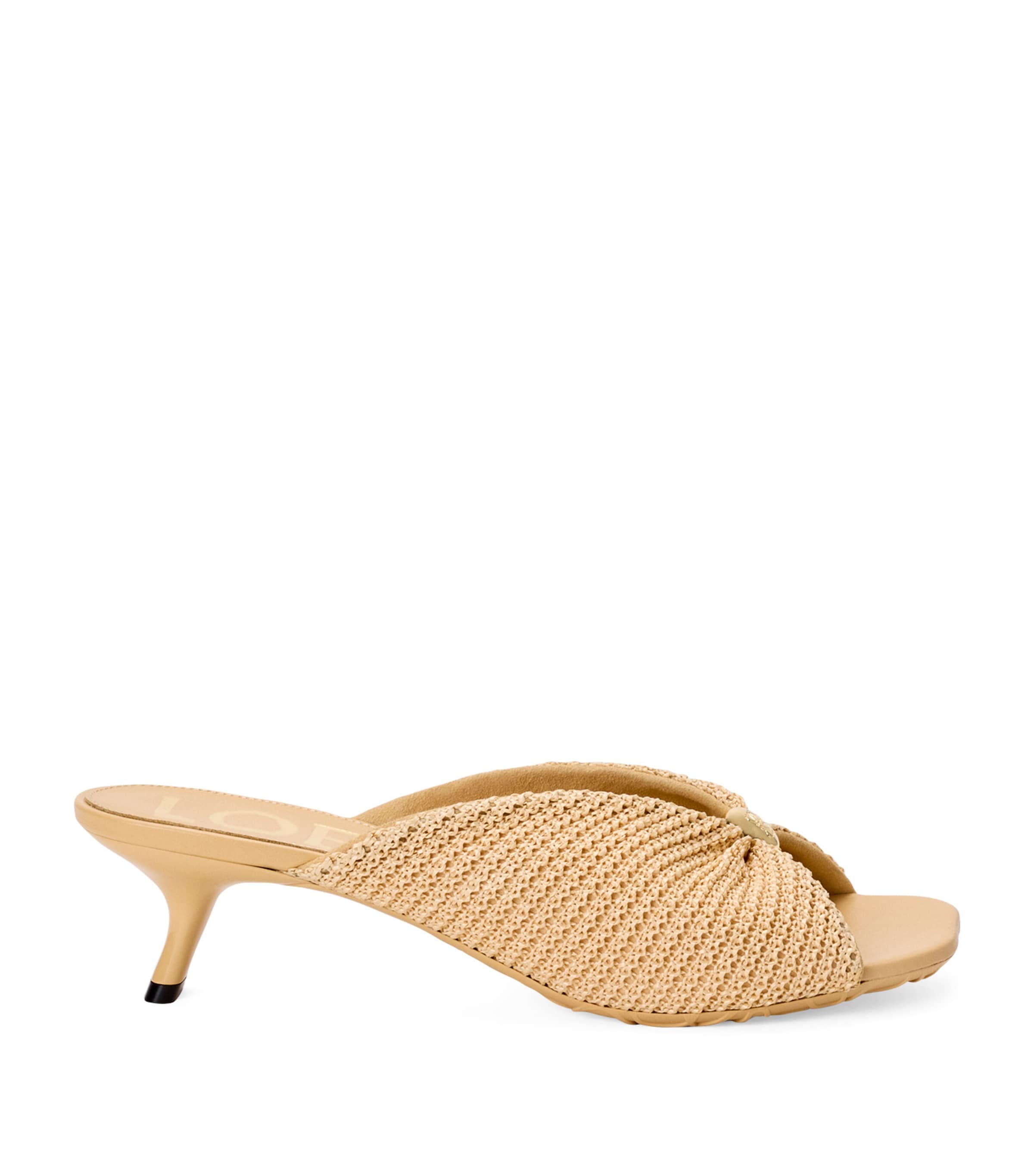 X Paula's Ibiza Woven Pebble Heeled Sandals 45