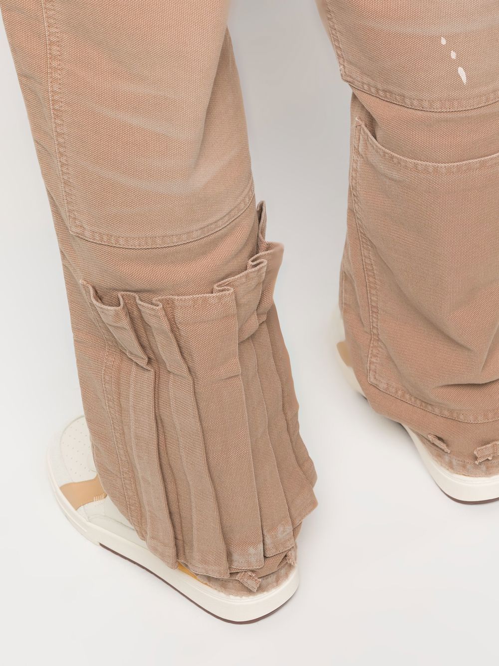 - Indron Painted Canvas Trousers