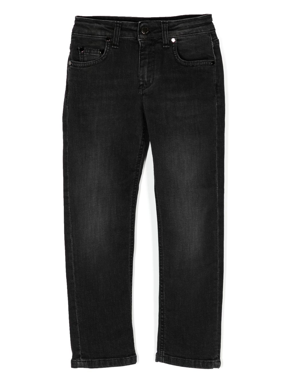 Mid-rise straight jeans - Black
