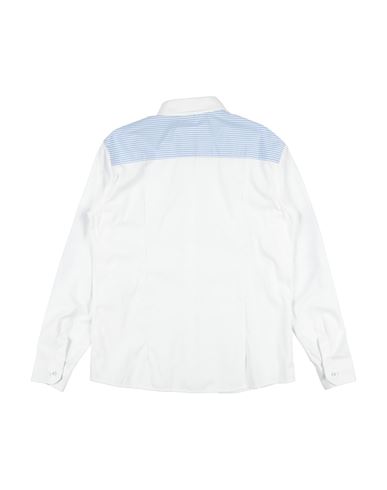 Kid Boy Shirt White Size 12 Cotton, Polyester