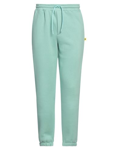 Man Pants Light green Size XL Cotton, Polyester