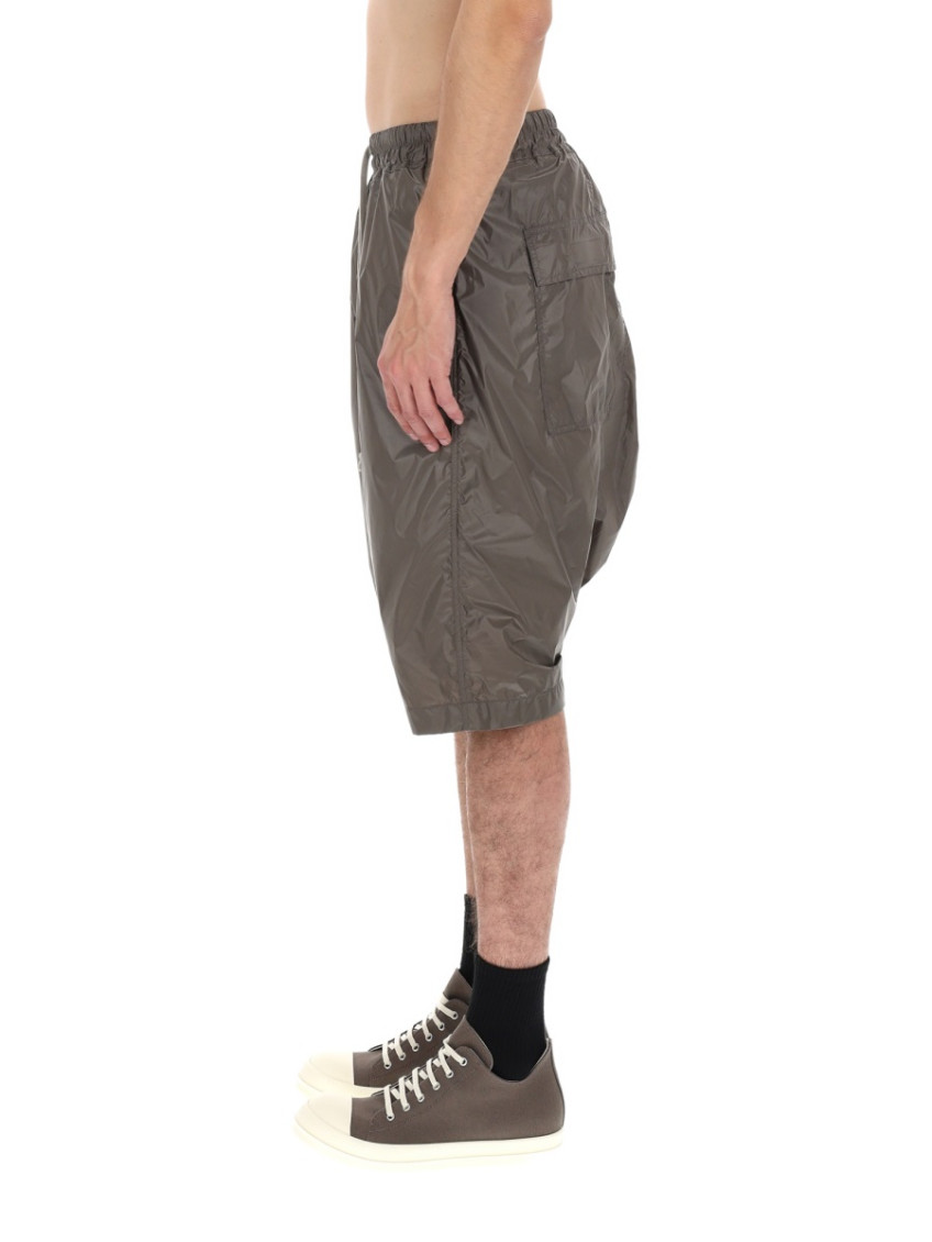 Brown Solid Shorts
