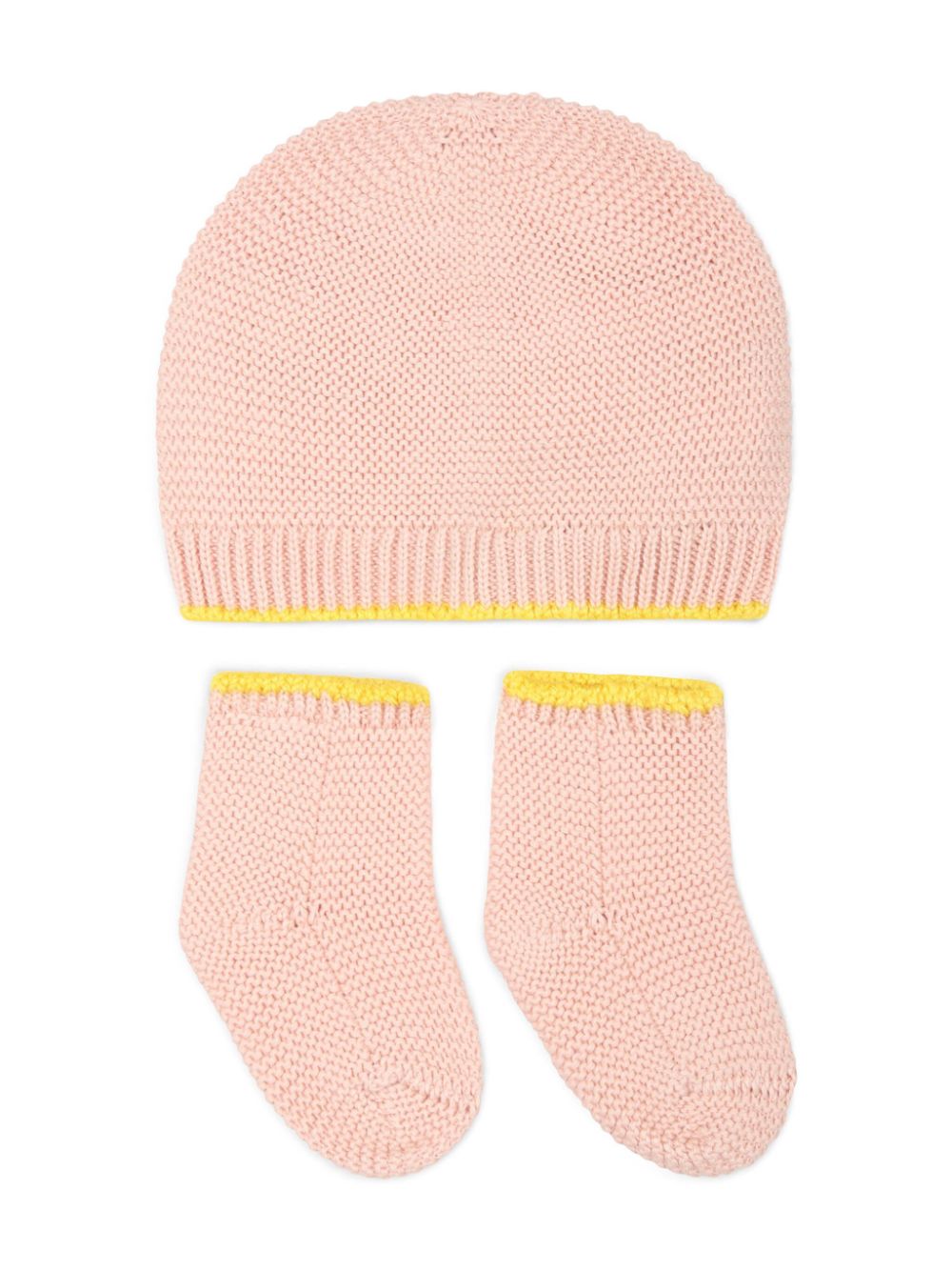 Knitted hat set - Pink