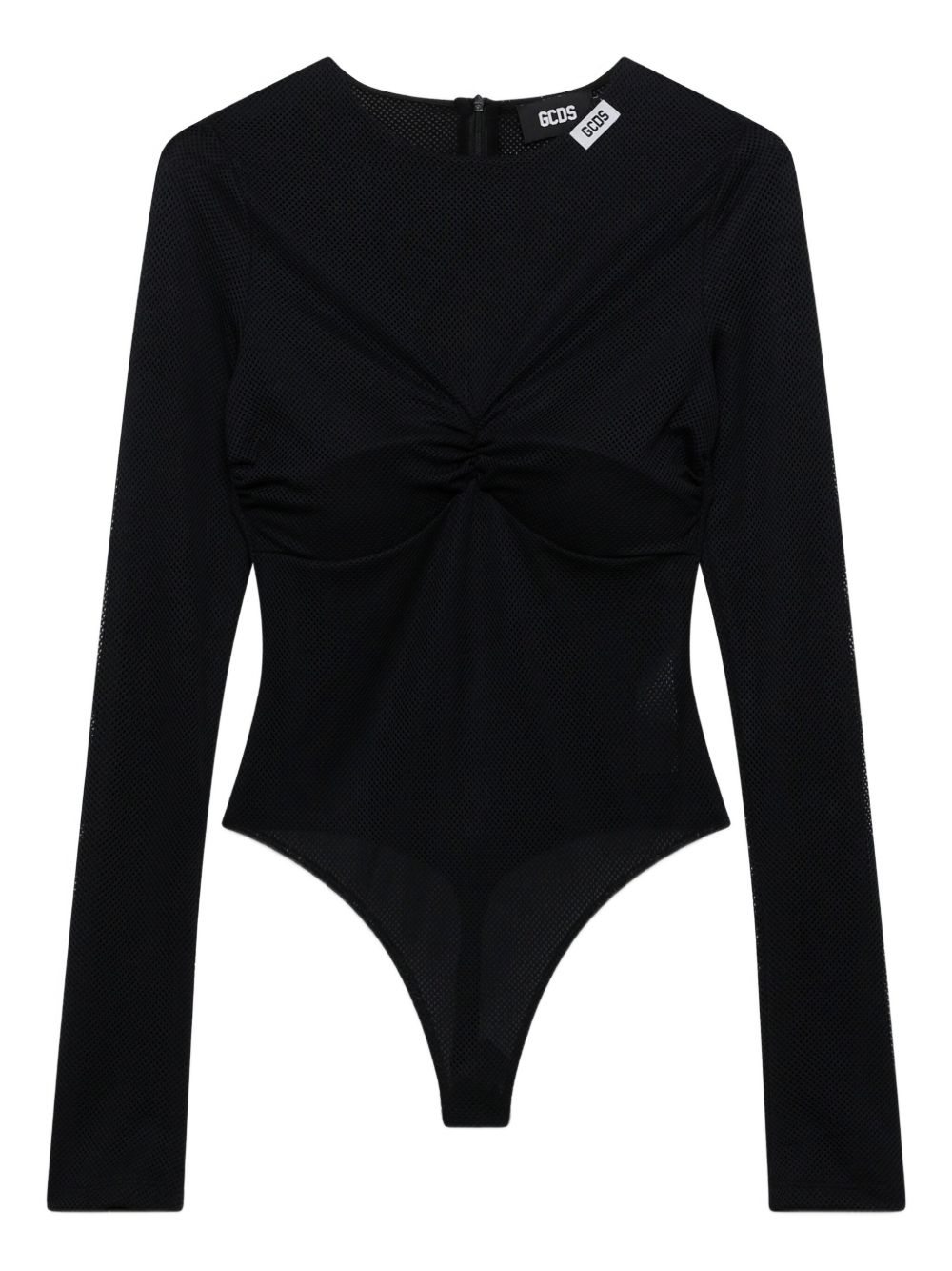 GCDS long-sleeved bodysuit - Black
