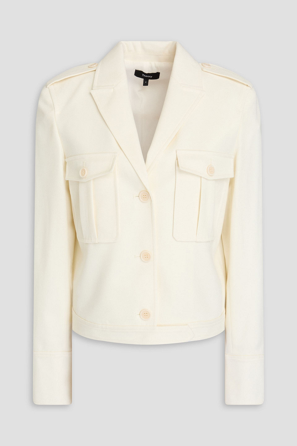Wool-blend gabardine jacket