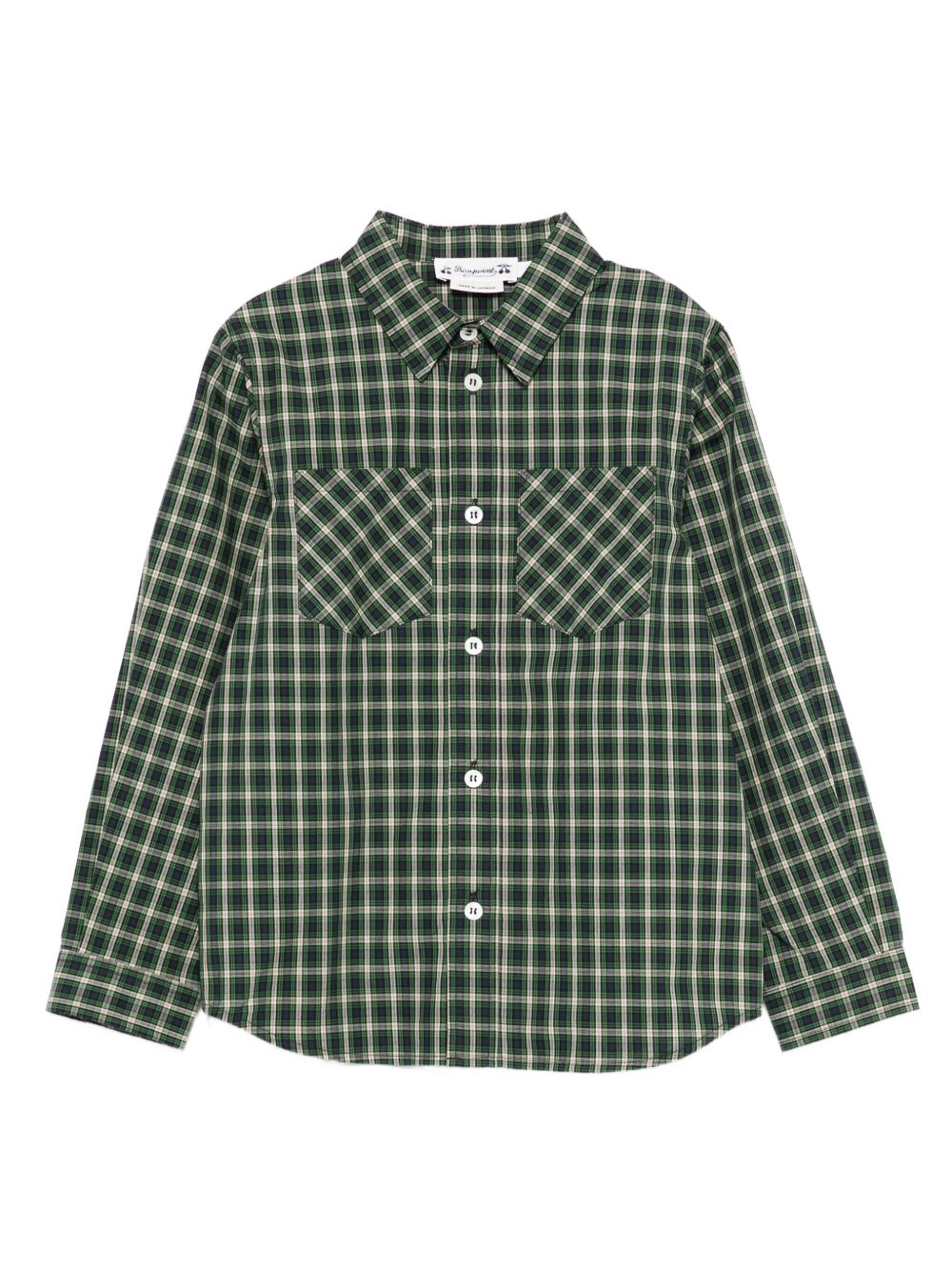 Checked pocket shirt - Green