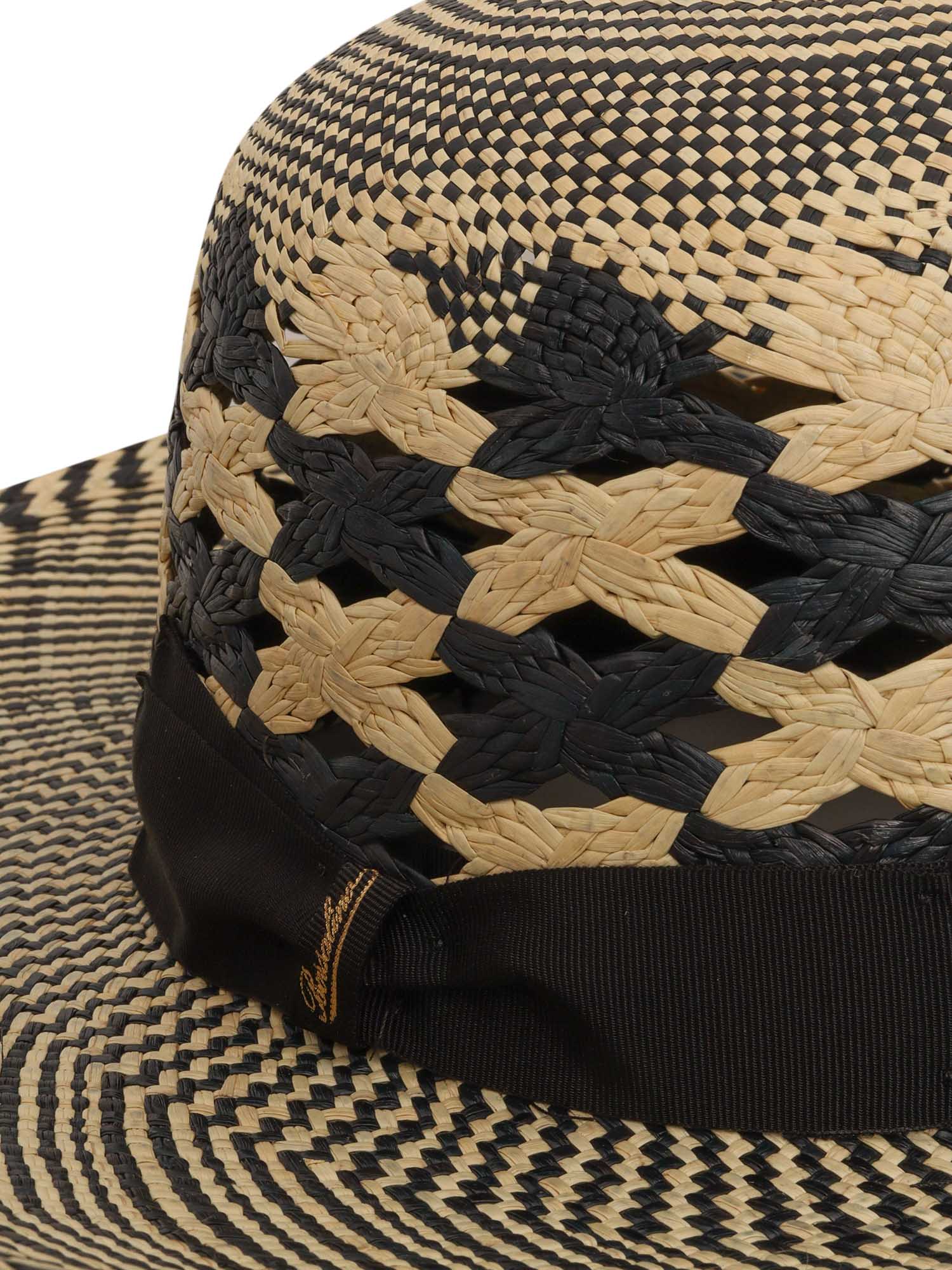 Patterned Panama Hat