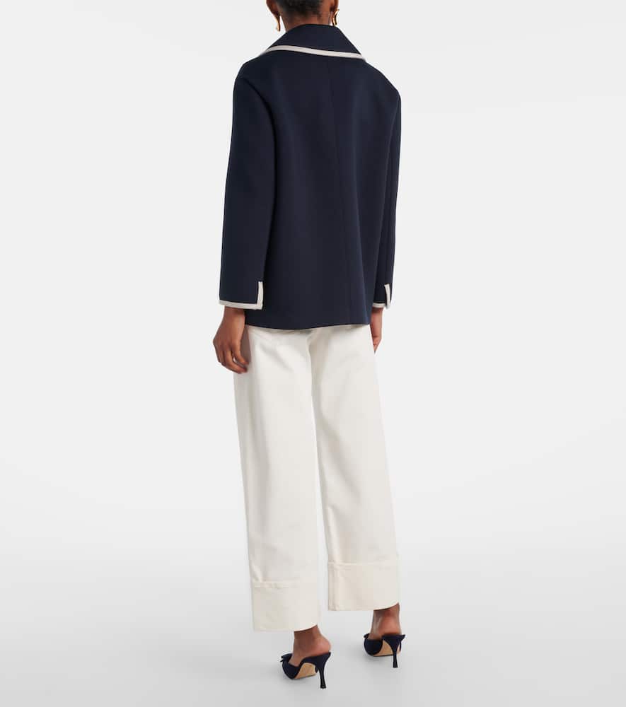 Single-breasted jersey blazer