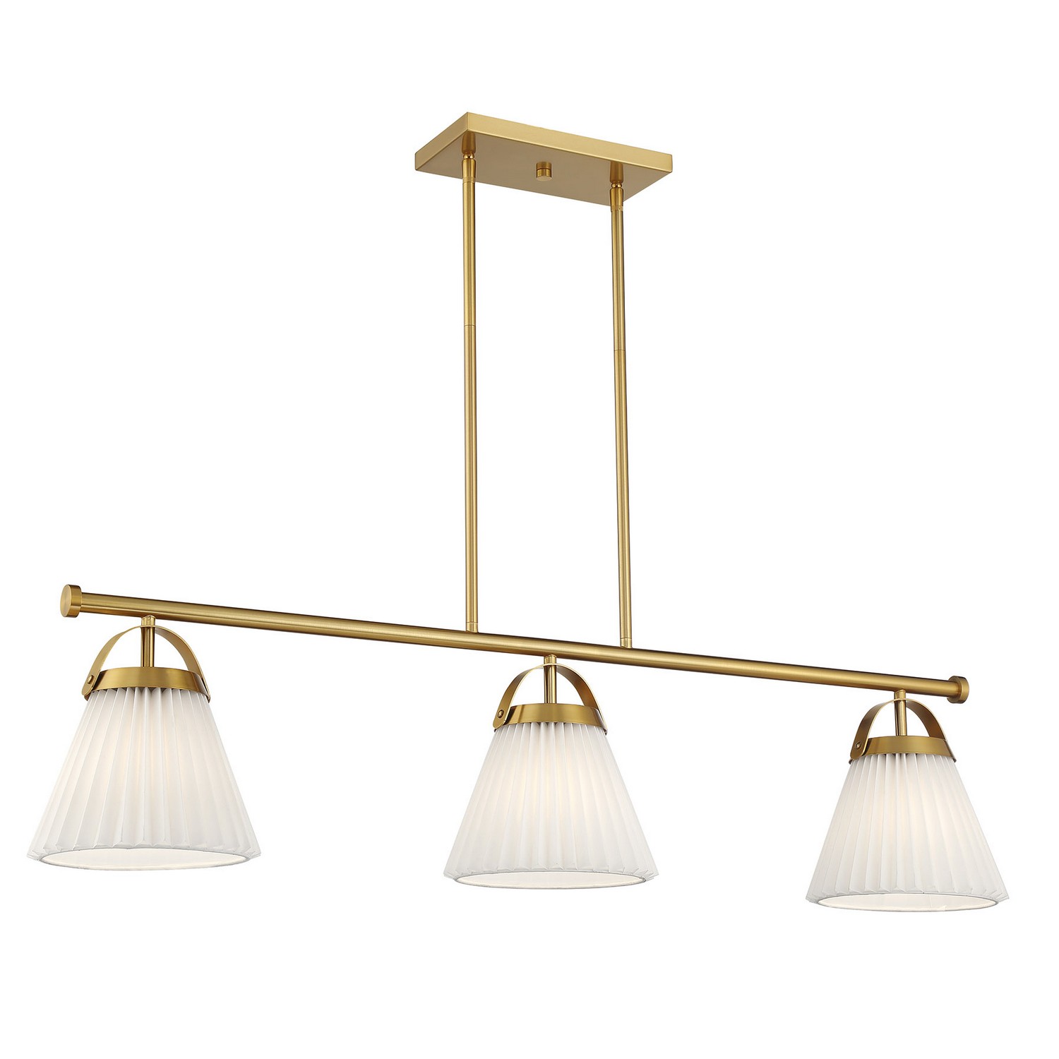 Linear Chandelier in Natural Bra