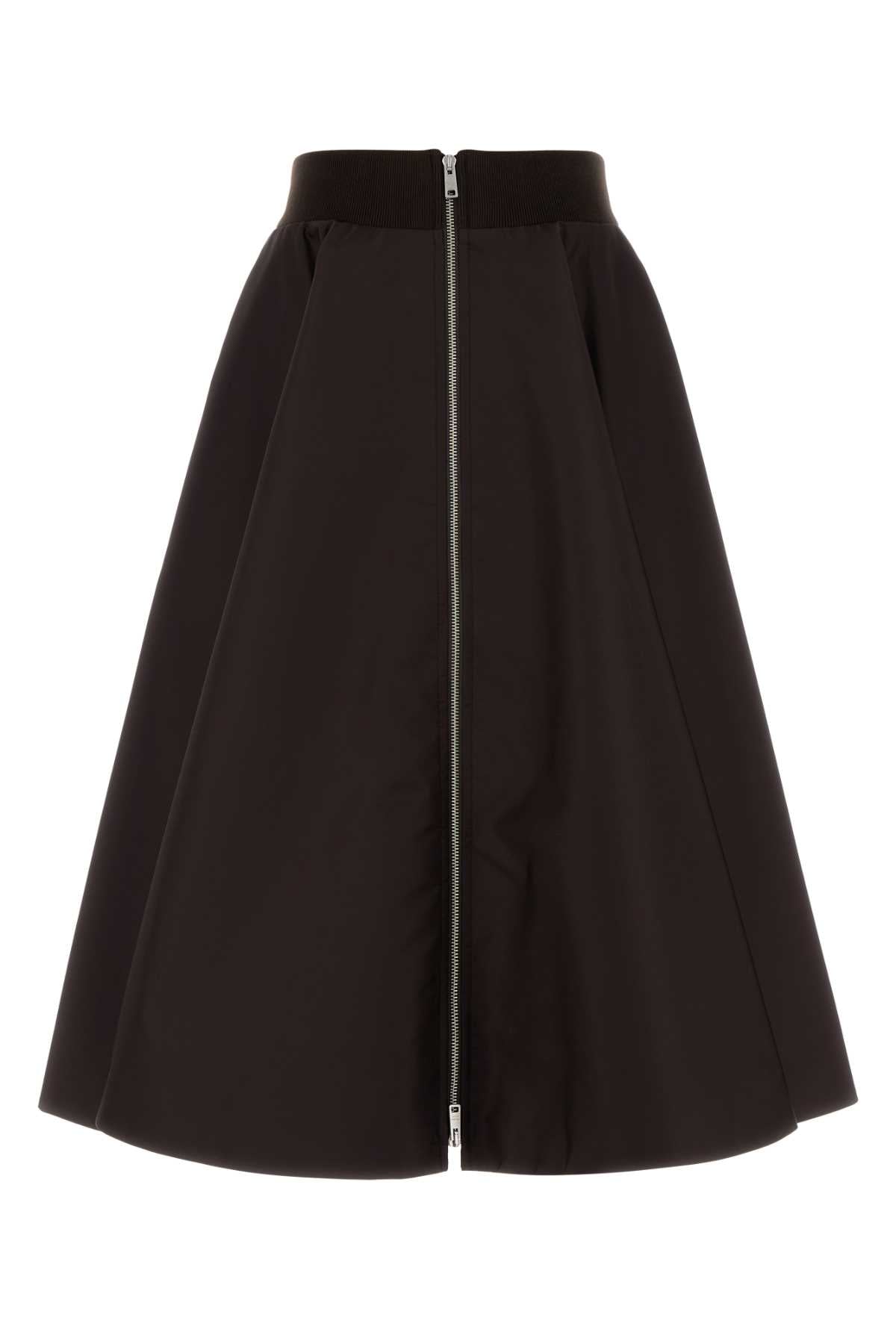 Re-Nylon Skirt — Brown