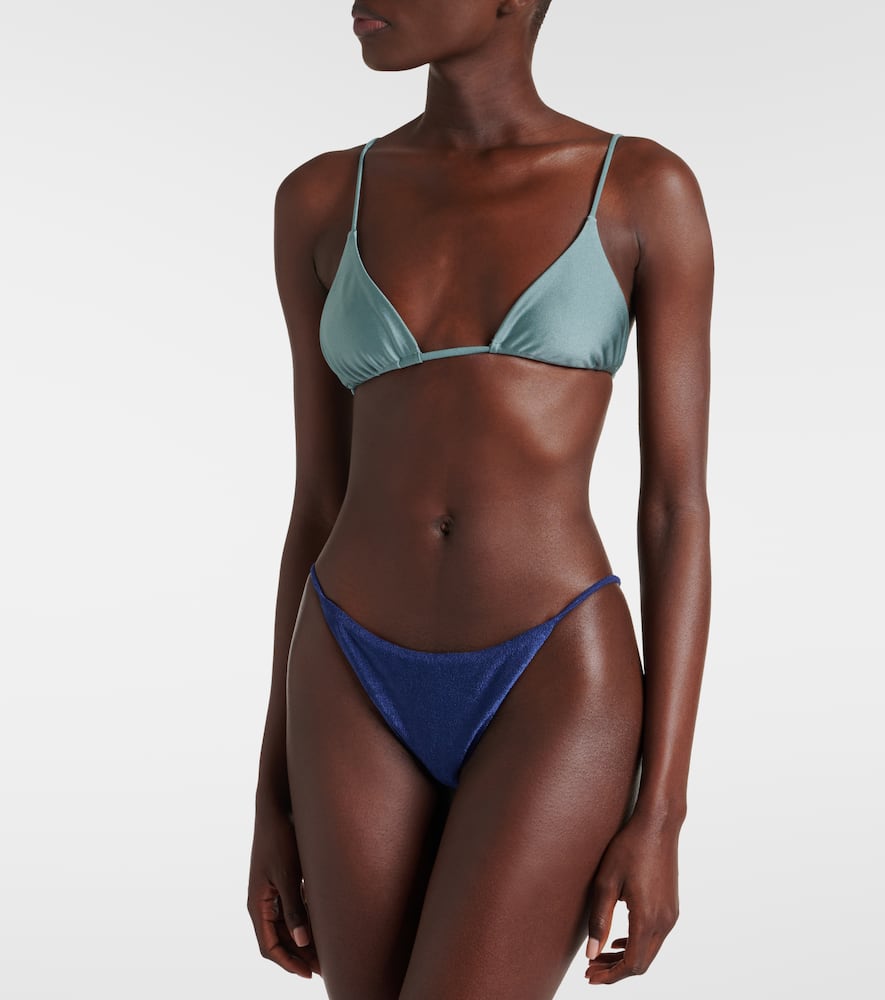 Via triangle bikini top