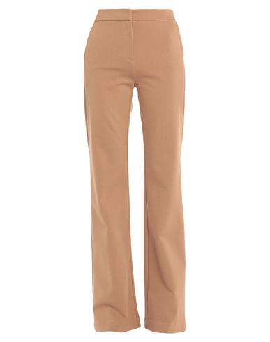 Woman Pants Camel Size 6 Viscose, Polyester, Elastane