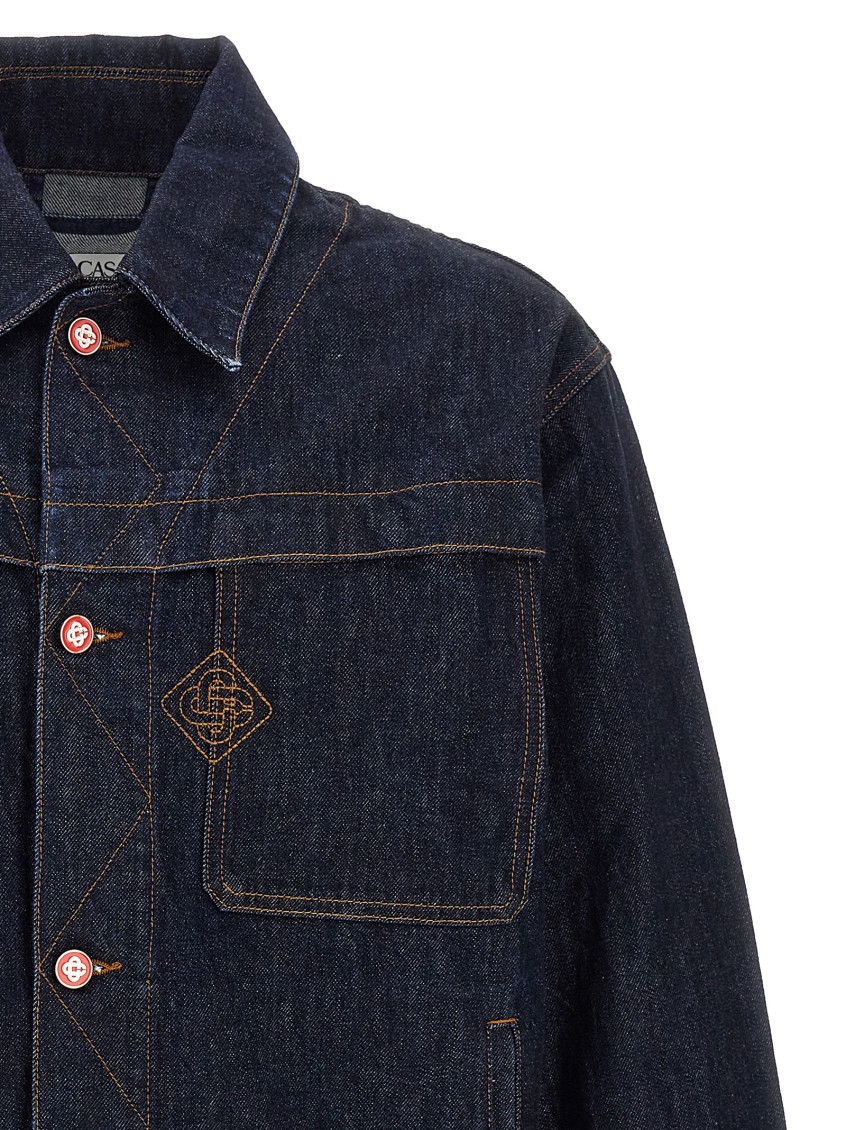 Denim Jacket Puffer Jackets Blue