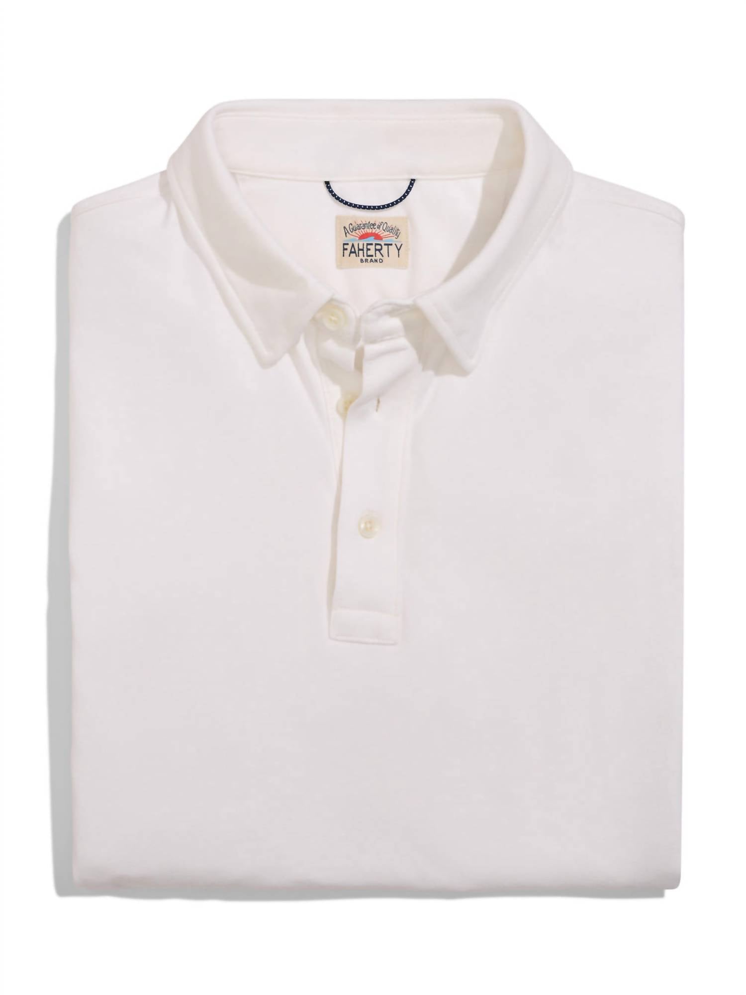 Movement Short-Sleeve Polo In White