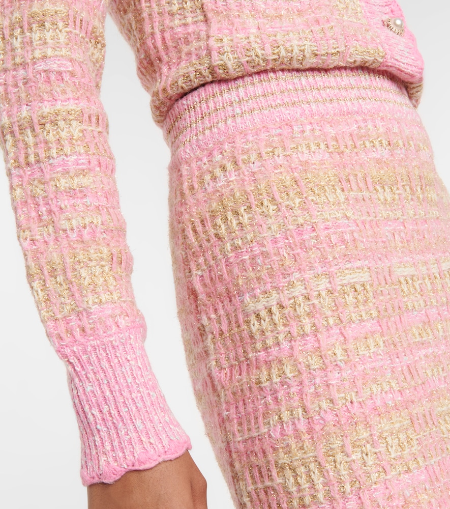 LoveShackFancy Balsam tweed miniskirt