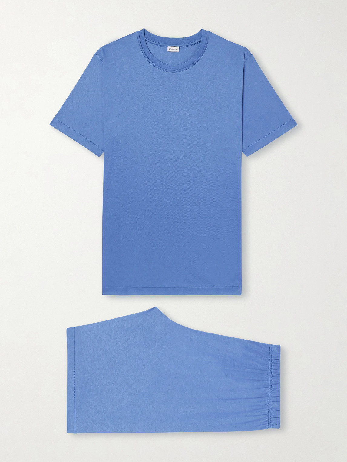 Sea Island Cotton-Jersey Pyjama Set