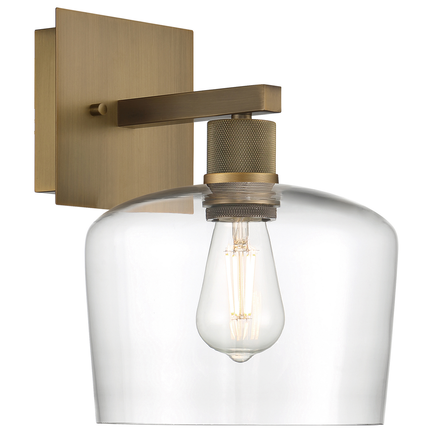 Antique Brushed Brass LED Wall Sconce from the Port Nine Chardonnay Collection