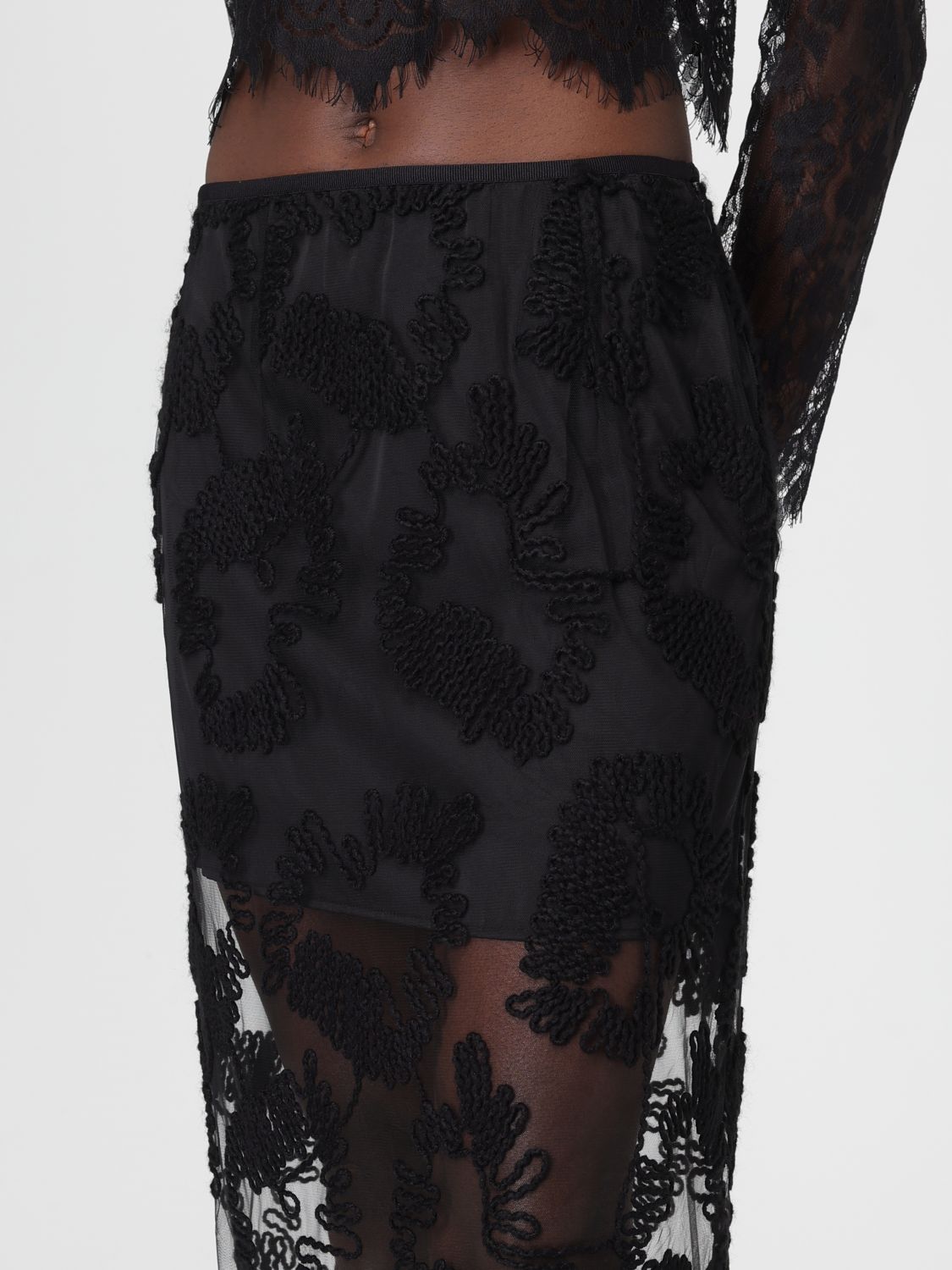 Skirt Woman color Black