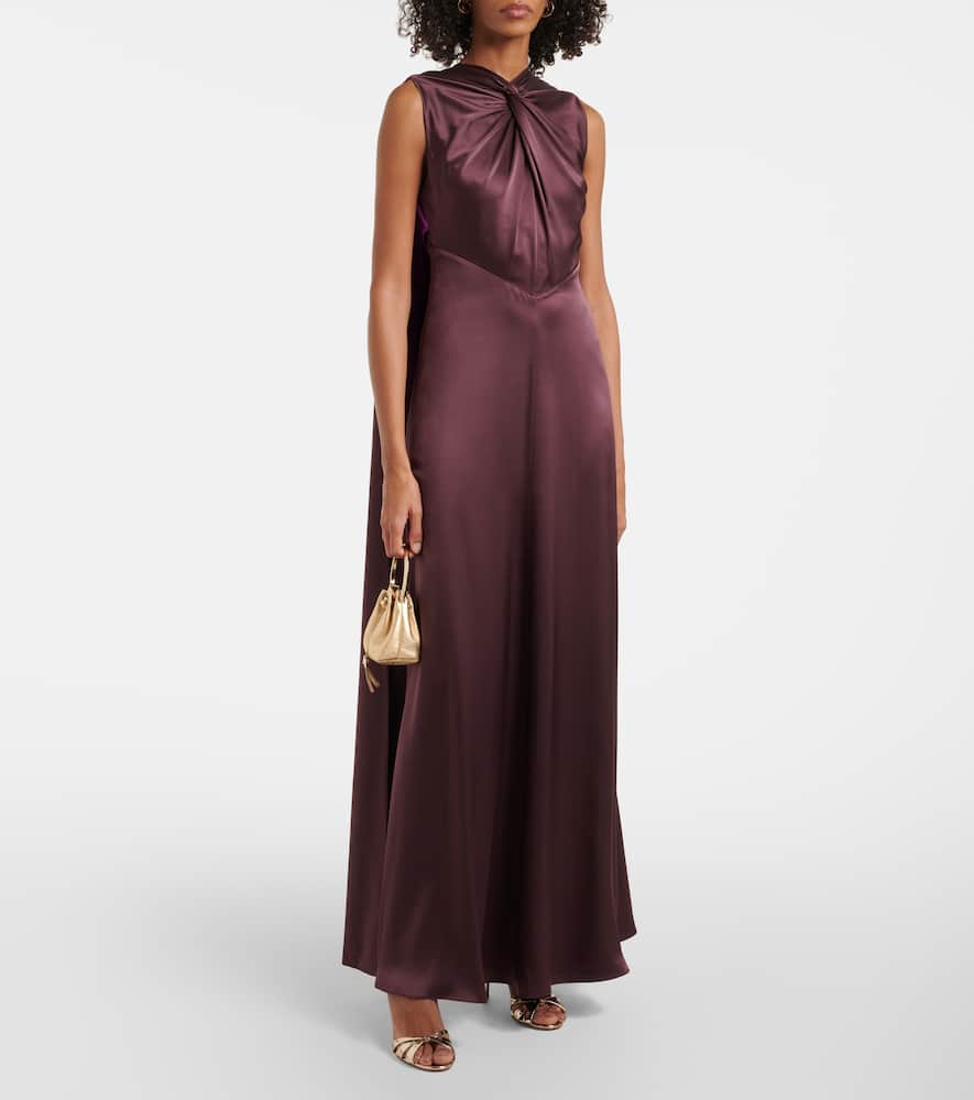 Amanita silk cocktail dress