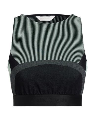 Woman Top Light green Size M/L Polyamide, Polyester, Elastane