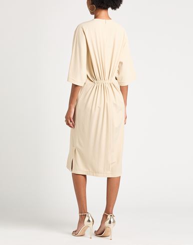 Woman Midi dress Beige Size 2 Viscose, Wool