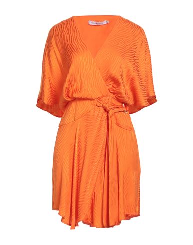 Woman Mini dress Orange Size 2 Viscose