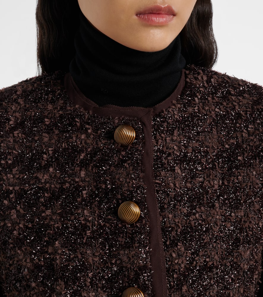 Audrina metallic tweed jacket