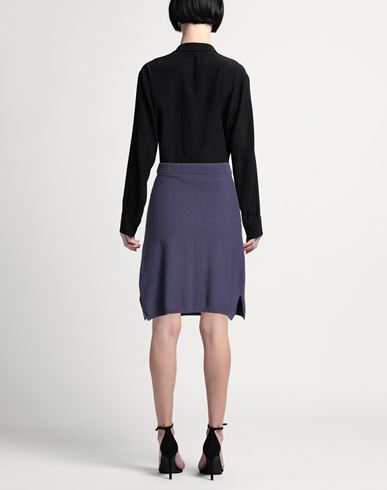 Woman Mini skirt Navy Size S Cotton, Polyamide