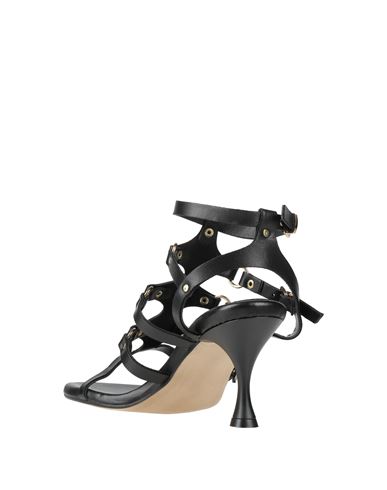 Woman Sandals Black Size 7 Leather