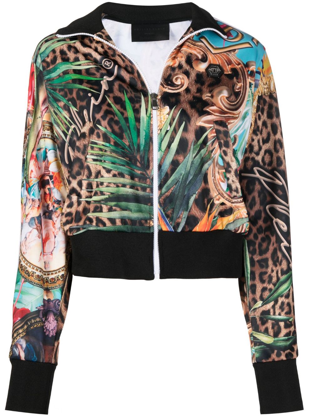 Baroque Flowers-print jacket - Multicolour