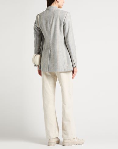 Platinum Woman Blazer Light grey Size 6 Alpaca wool, Wool, Polyamide
