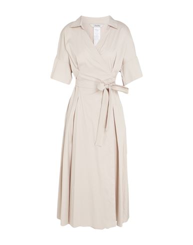 Woman Maxi dress Grey Size 6 Cotton, Polyamide, Elastane