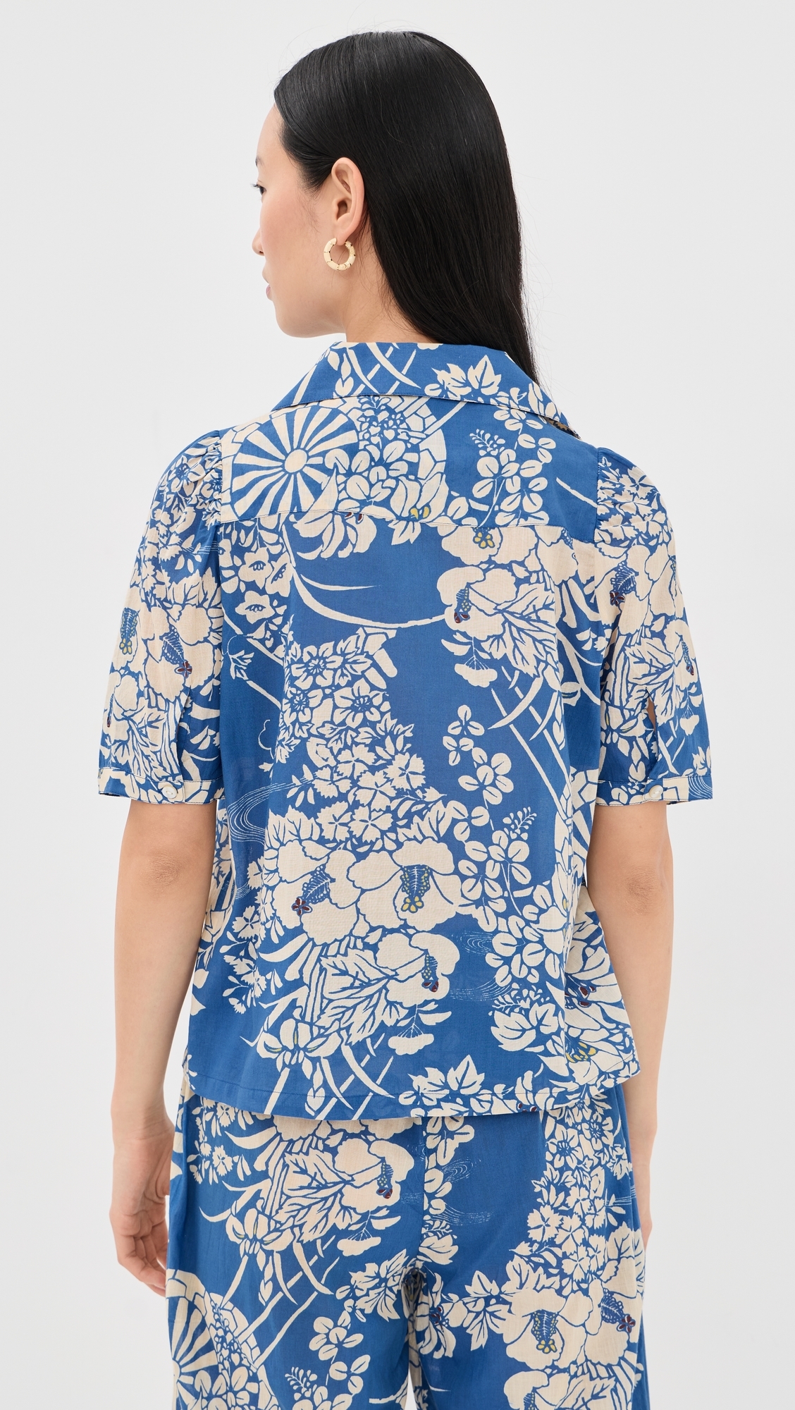 Ophelia Royal Spoke Shirt Medium Blue