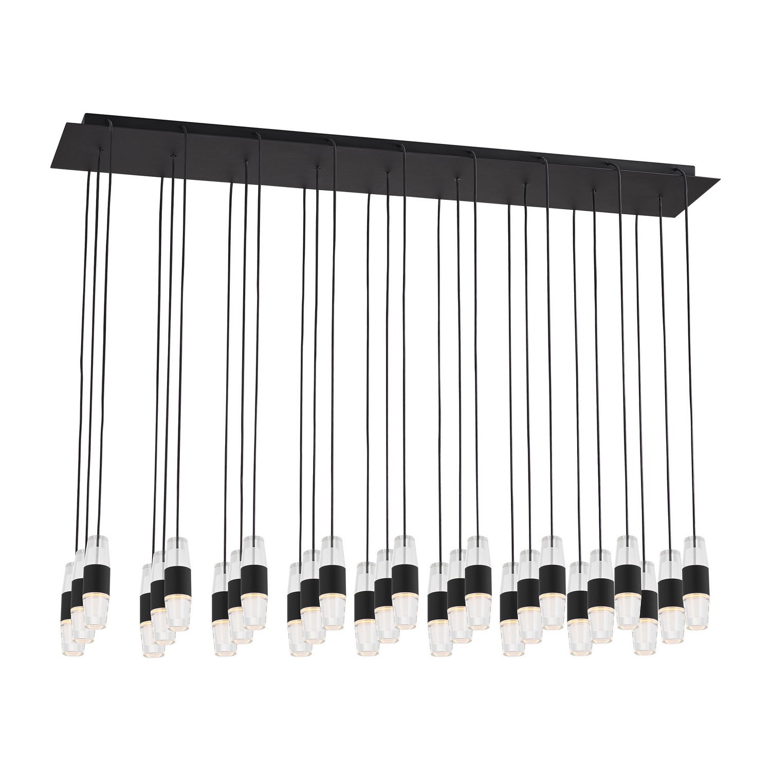 Nightshade Black LED Chandelier from the Lassell Collection
