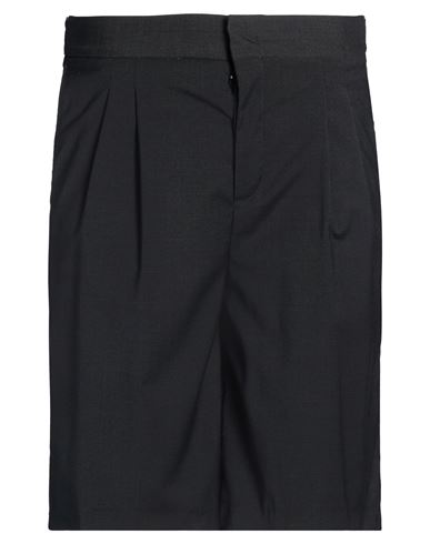 Man Shorts & Bermuda Shorts Black Size 30 Polyester, Wool, Elastane