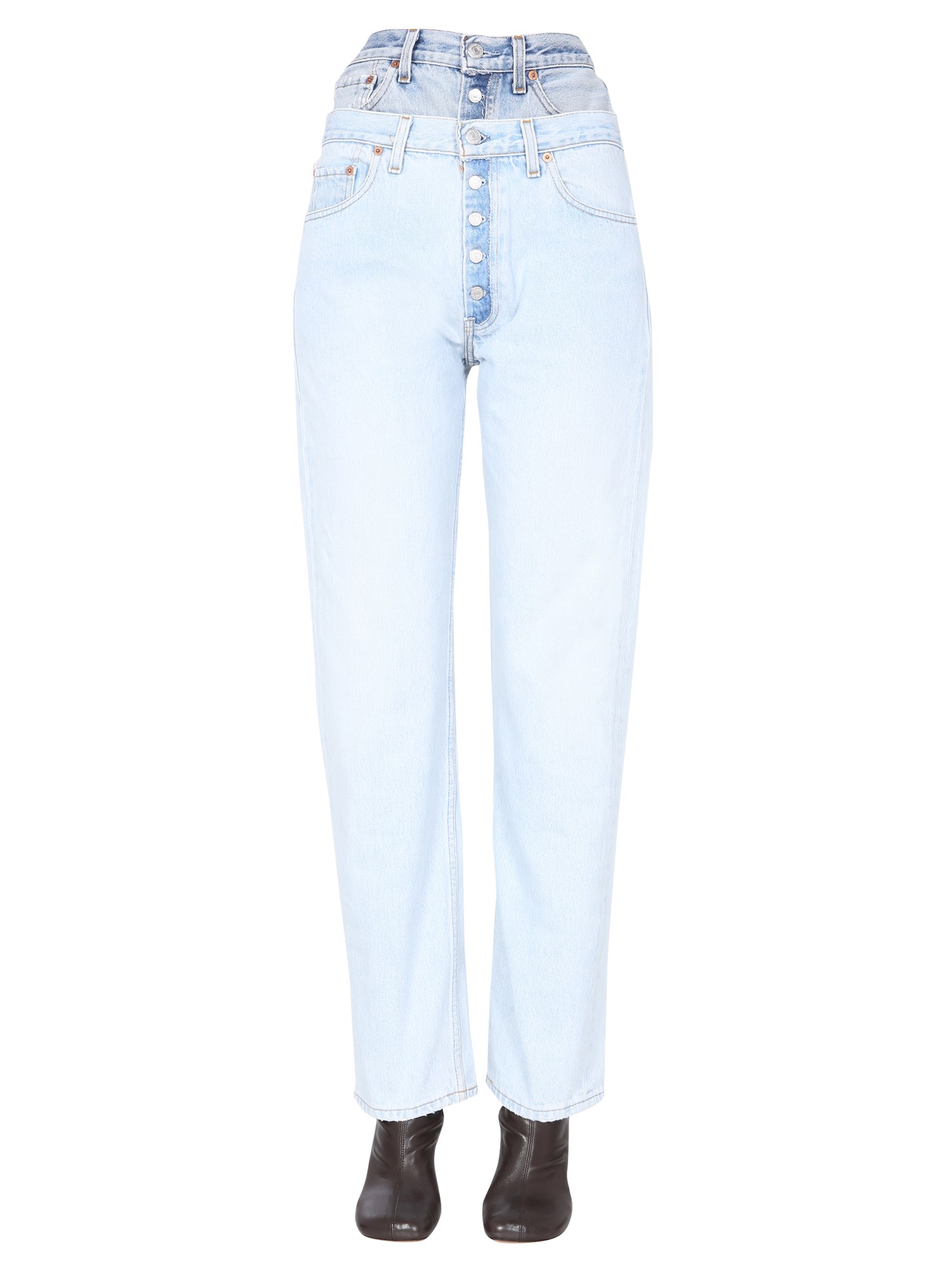 Double waisted jeans
